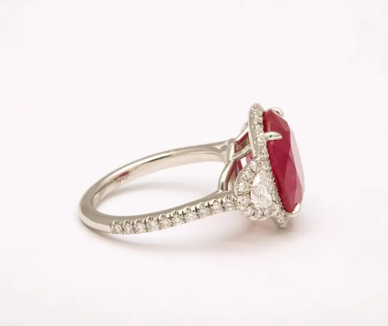 Burma Ruby and Diamond Ring