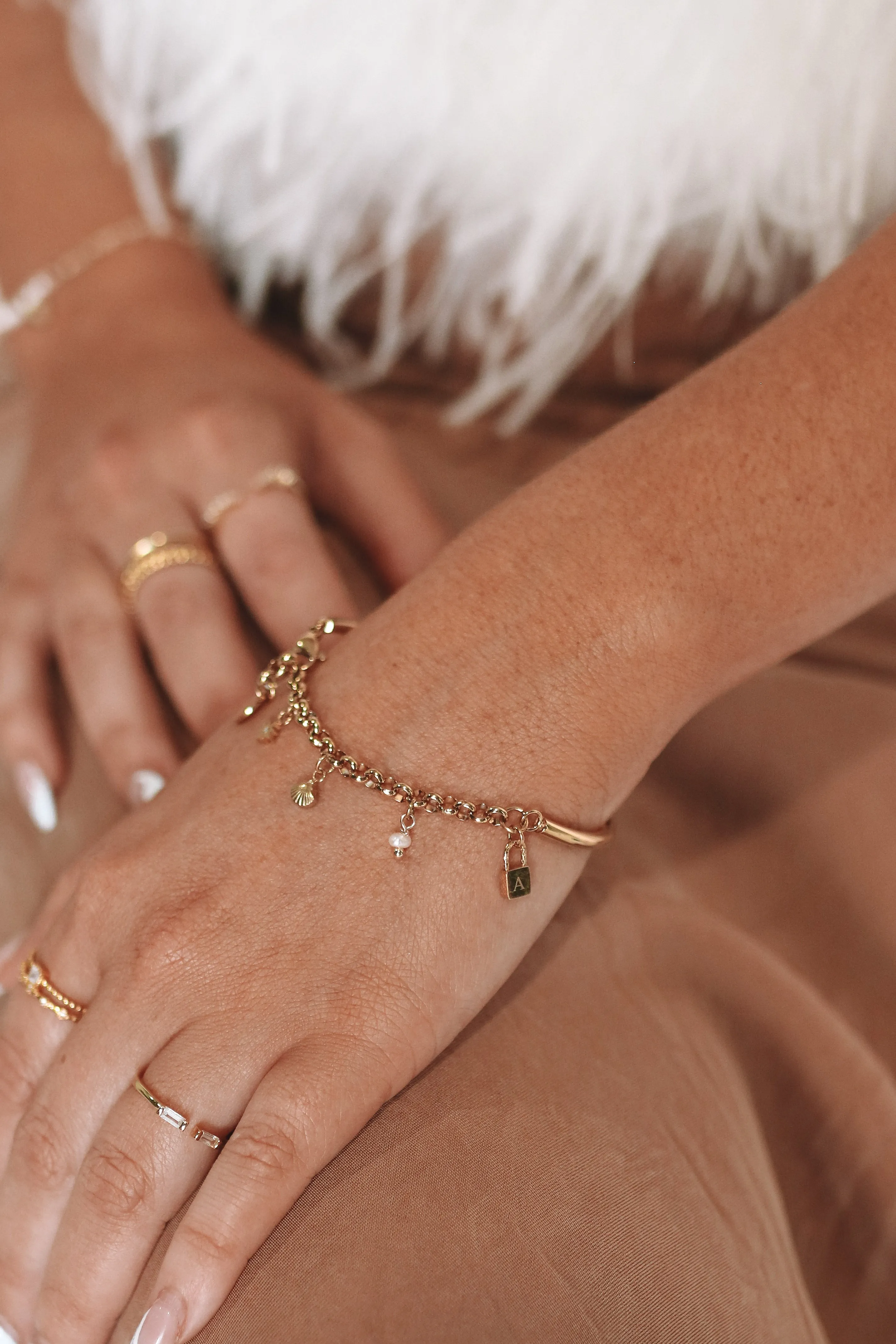 Celiine - Monogram Stainless Steel Bracelet