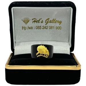 Cincin Penyu 22k Gold Ring Eagle Model Cenderawasih Hel's Gallery Indonesia