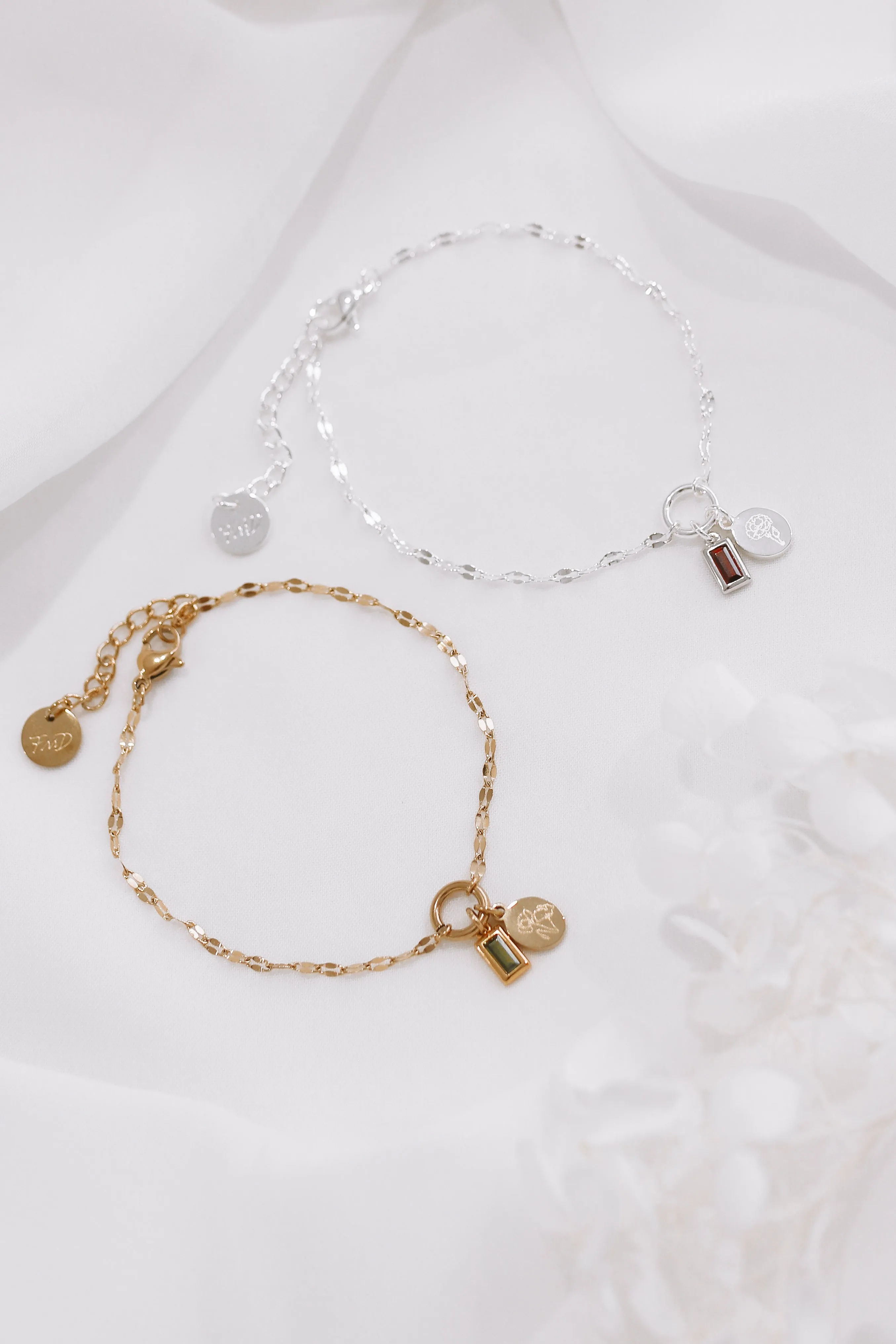 Cody - Stainless Steel Engraved Birthstone Bracelet