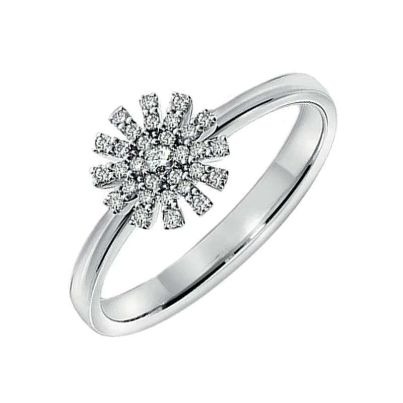 Damiani Margherita 18ct White Gold 0.16ct Diamond Ring