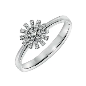 Damiani Margherita 18ct White Gold 0.16ct Diamond Ring