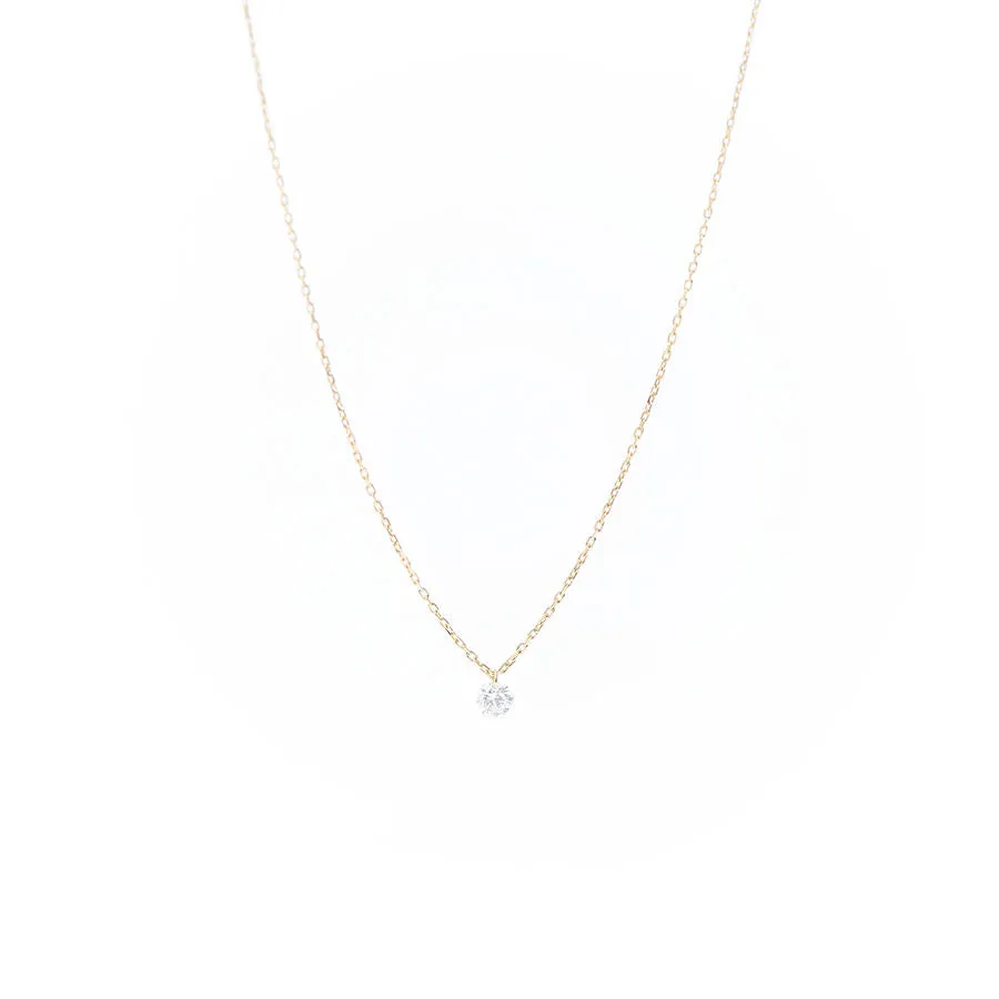 Dana?? 18K Gold Necklace w. Diamond, 0.08 ct