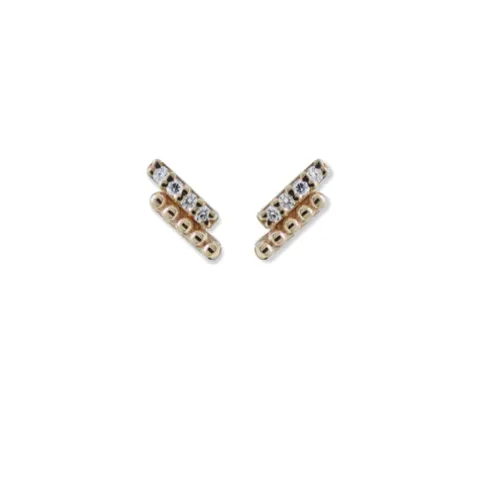 Dew Drop Diamond Pav?? Bar Studs