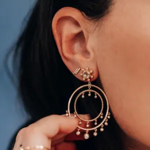 Dew Drop Diamond Pav?? Bar Studs