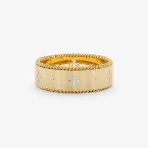 Diamond Matte Wedding Ring, Alicia