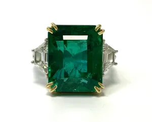 EMERALD RING 11.99 CRT