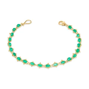 Emerald Woven Textile Bracelet