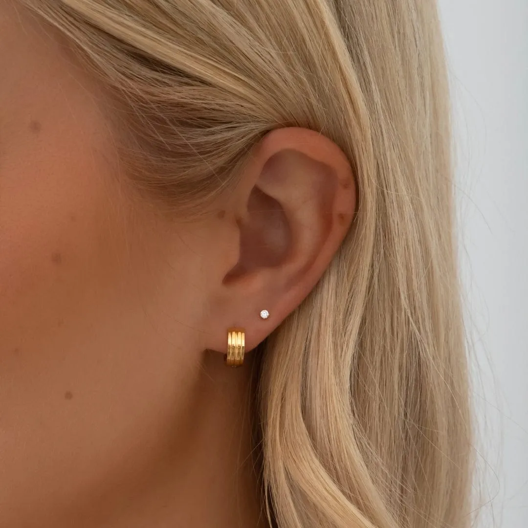 Emery Huggie Hoop Earrings