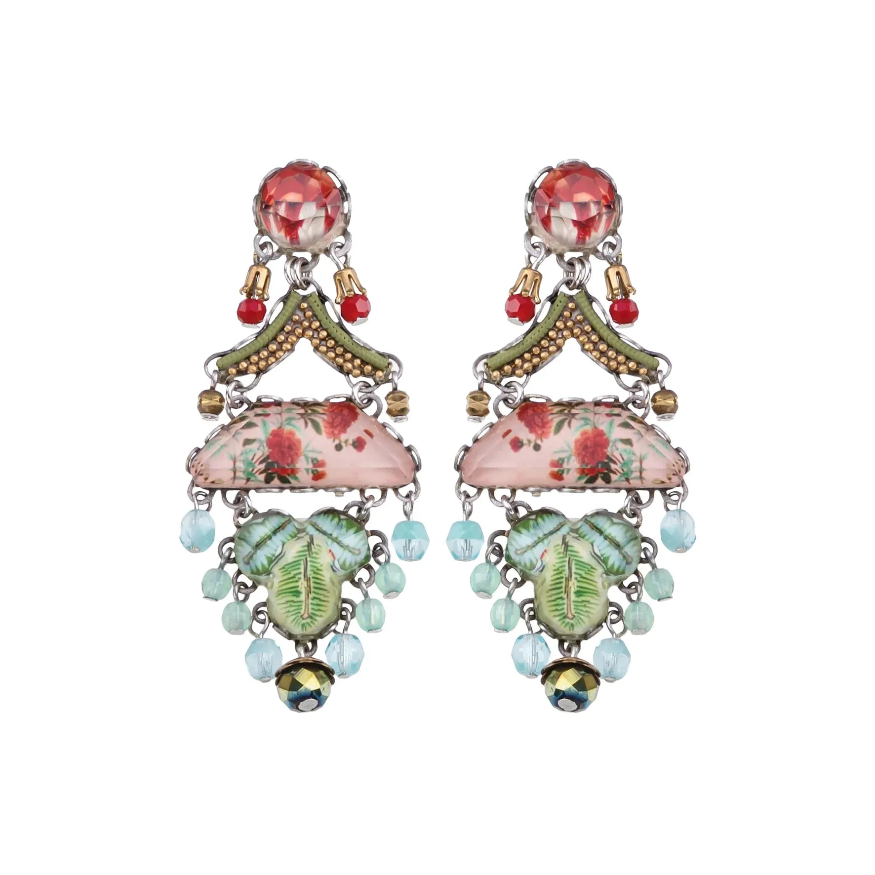 Flower Garden Set, Alyssum Stud Earrings