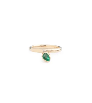 Forever & Always a Pair - Love : 1.8ct Emerald Bookend Ring