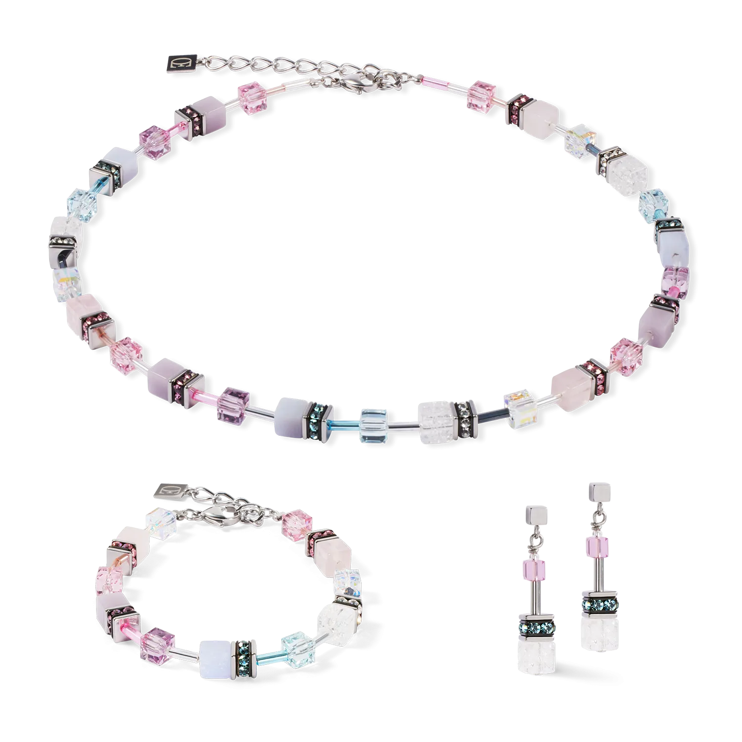 GeoCUBE? Iconic Precious bracelet pink-lilac
