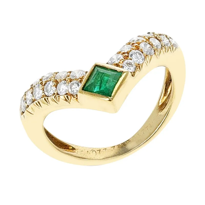 Gold, Sapphire, Emerald, Ruby and Diamond Ring