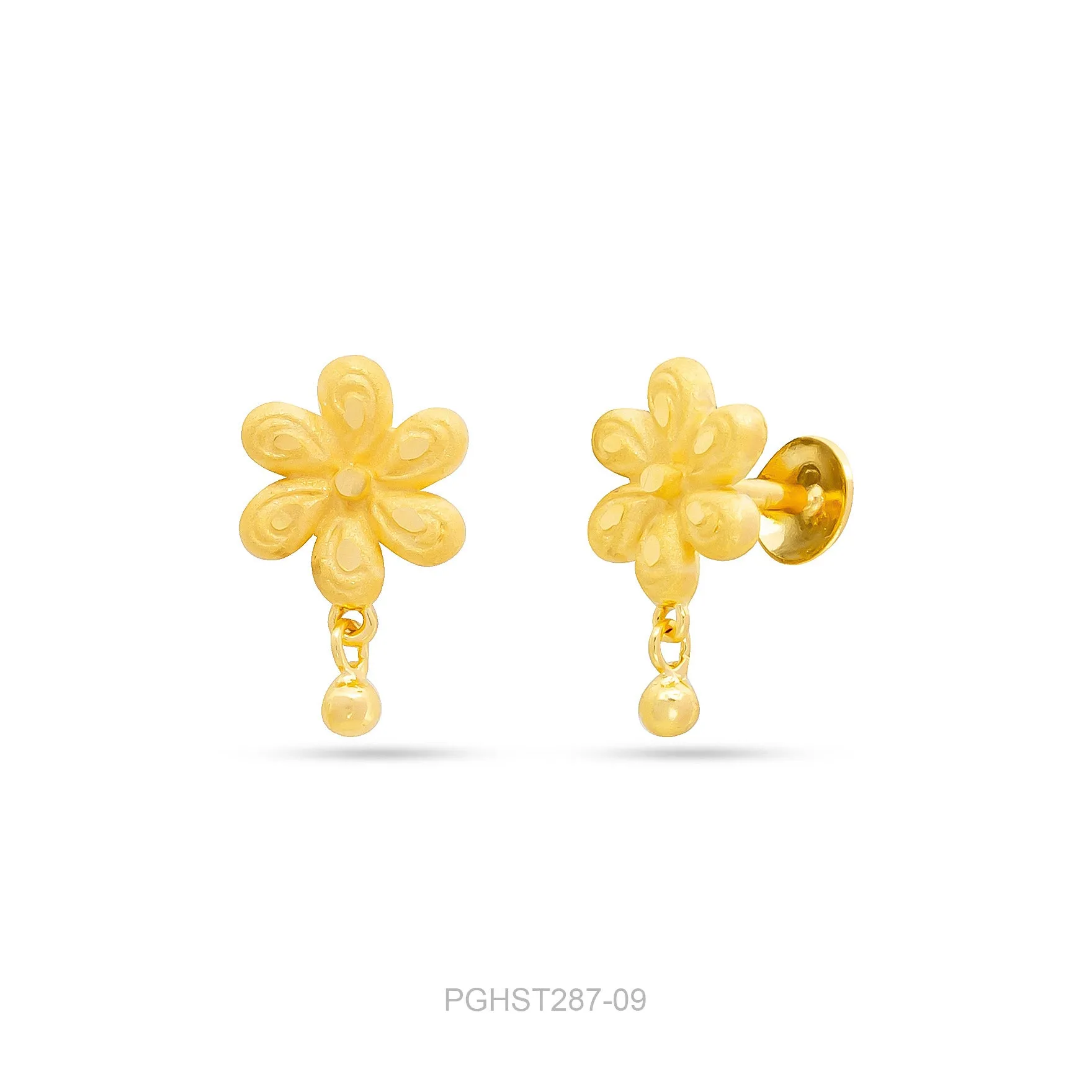 GOLDEN HANGING STUD PGHST287-09