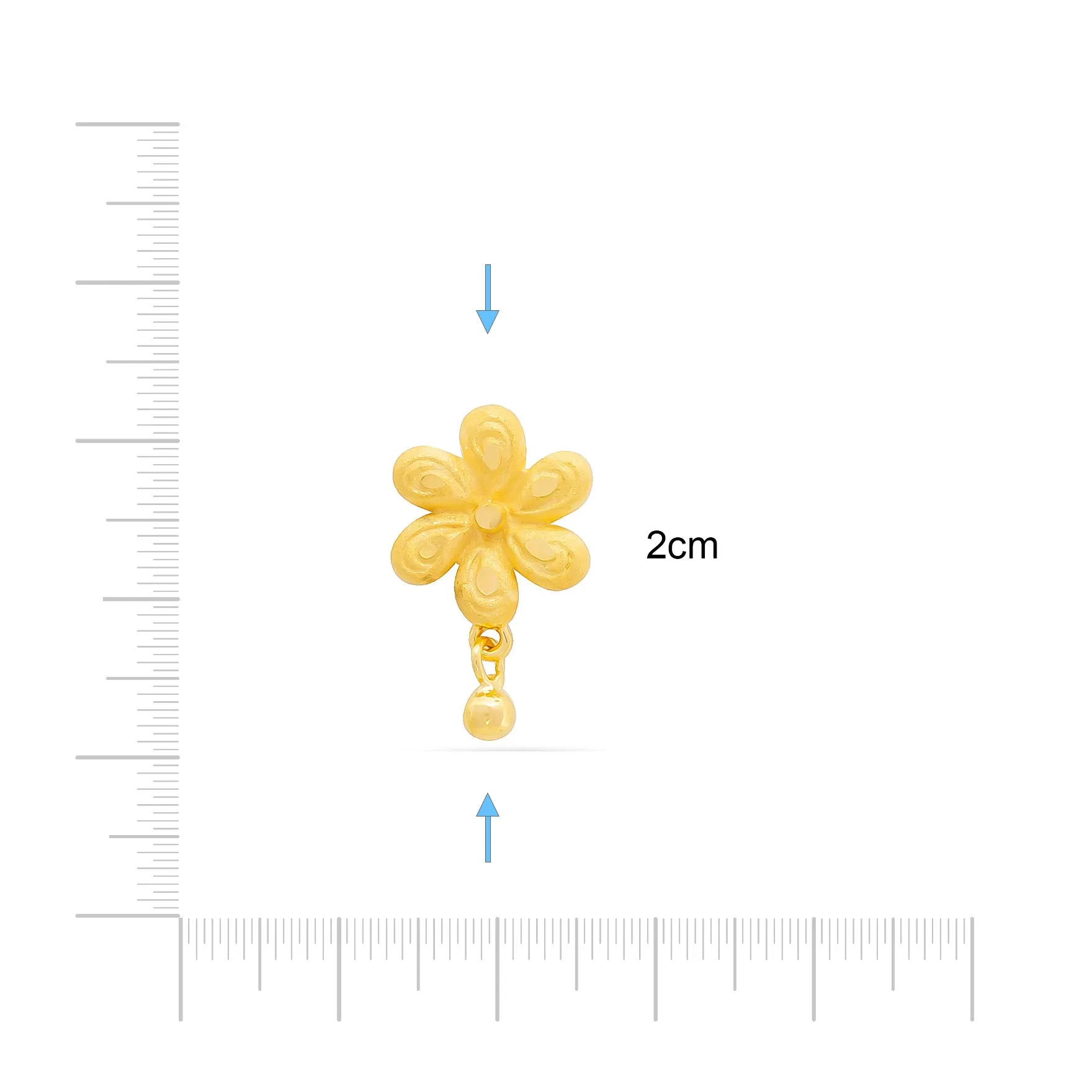 GOLDEN HANGING STUD PGHST287-09