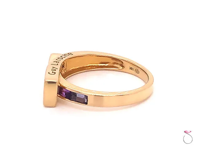 Guy Laroche MultiGemstone Rainbow Band Ring