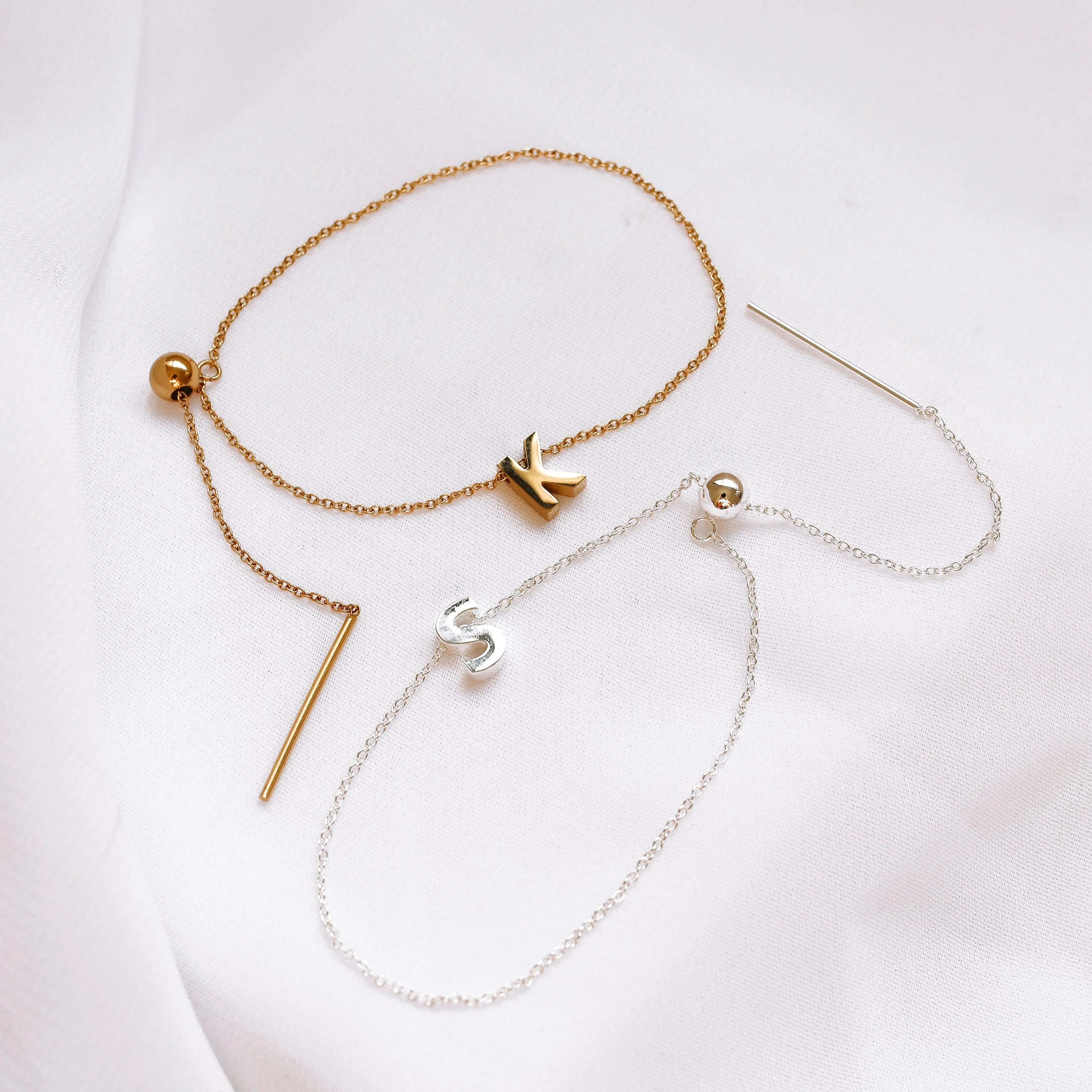 Harleen - Stainless Steel Letter Bracelet