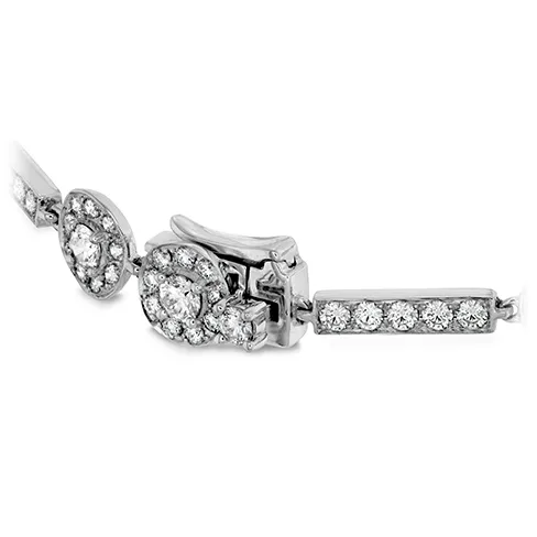 Hearts On Fire Inspiration Alternating Halo Bracelet