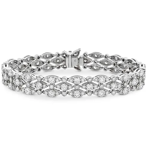 Hearts On Fire Regal Triple Row Diamond Bracelet