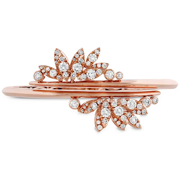 Hearts On Fire White Kites Feathers Diamond Bangle