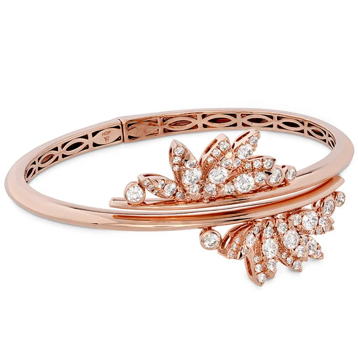 Hearts On Fire White Kites Feathers Diamond Bangle