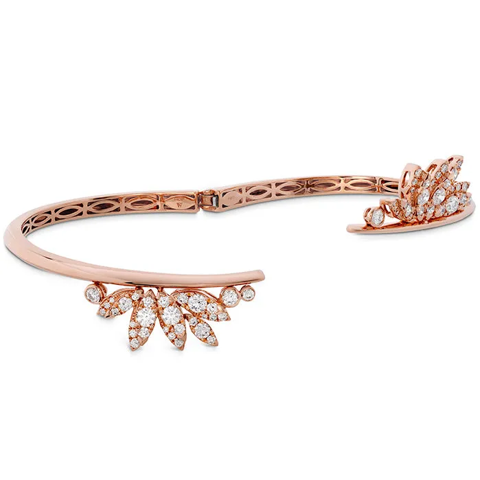 Hearts On Fire White Kites Feathers Diamond Bangle