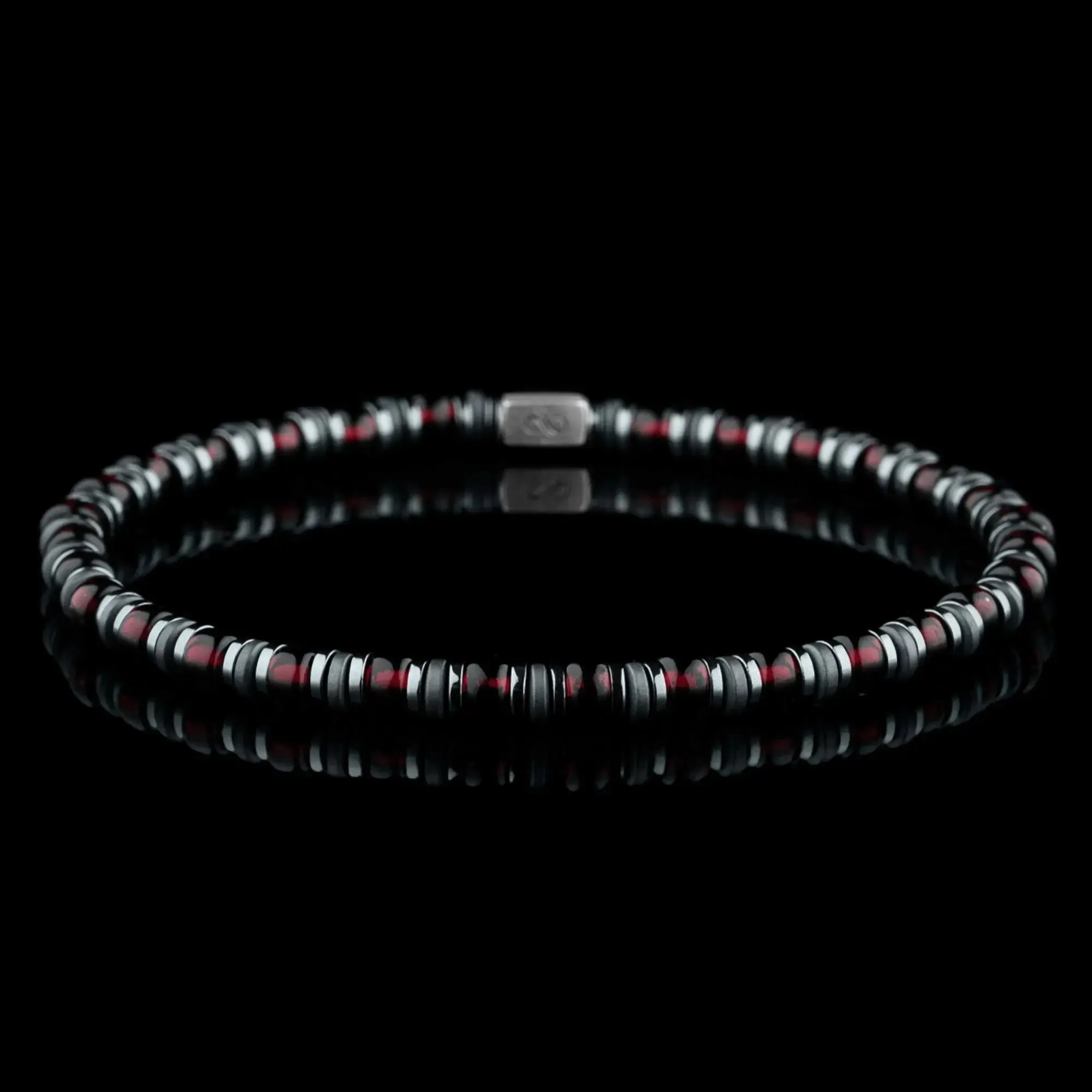 Hematite - Shiny Wine Red Bracelet XXII (4mm)