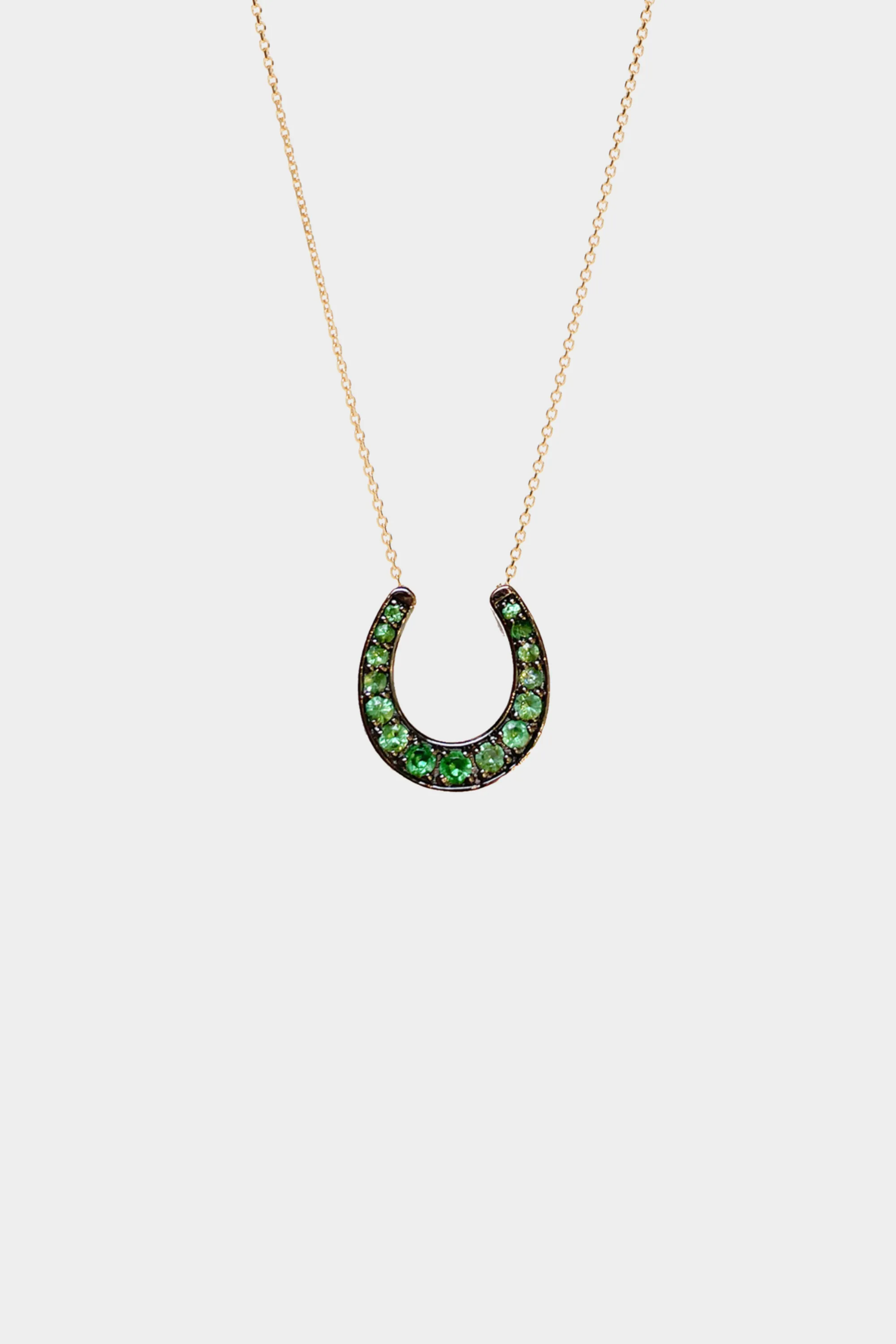 Horseshoe Necklace, Tsavorite
