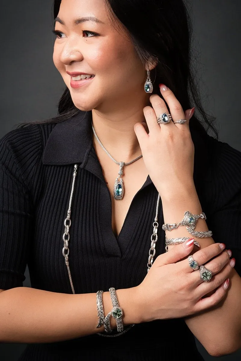 Imperfectly Perfect Bangle? in Prasiolite