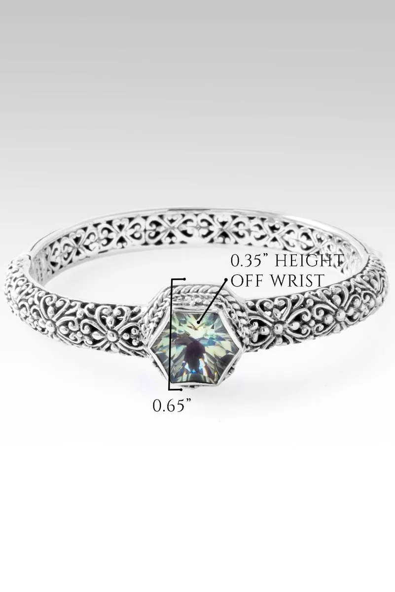 Imperfectly Perfect Bangle? in Prasiolite