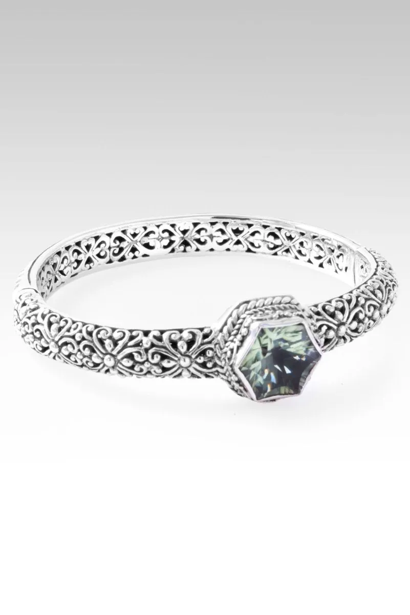 Imperfectly Perfect Bangle? in Prasiolite