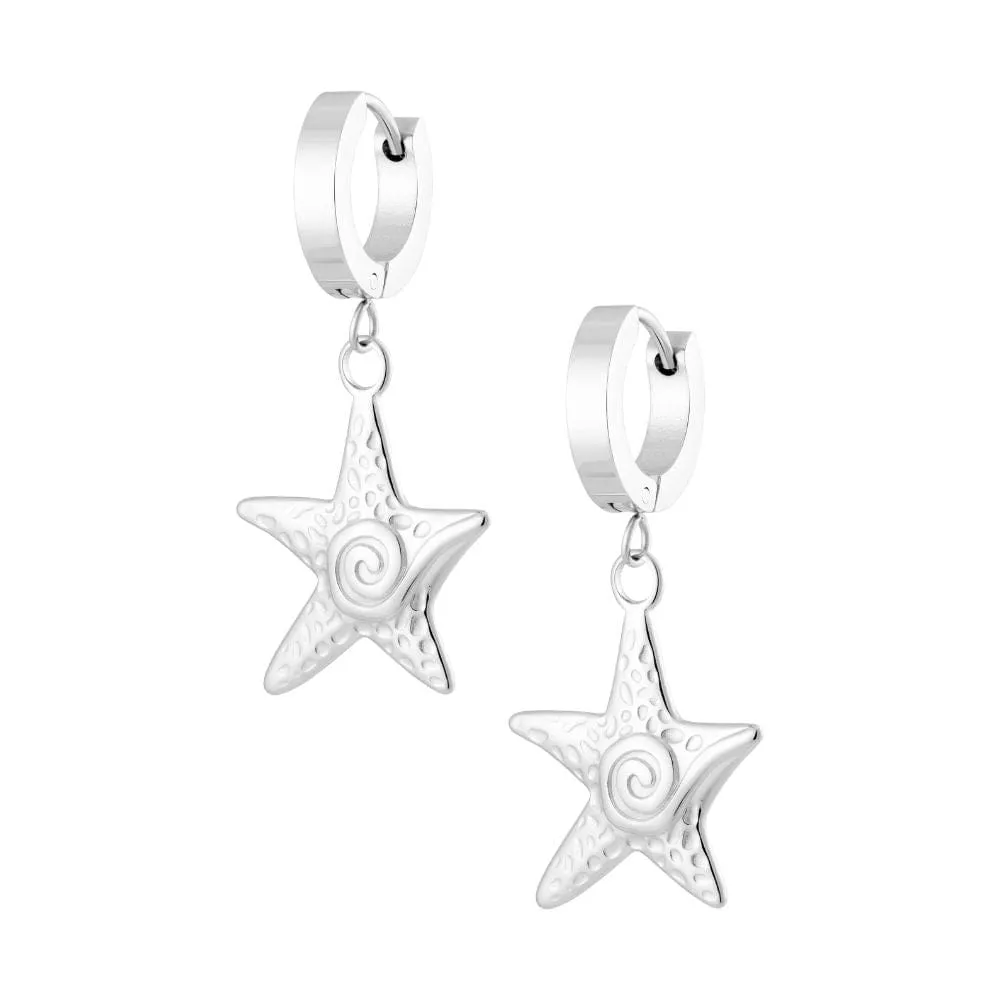 Lani Starfish Hoop Earrings