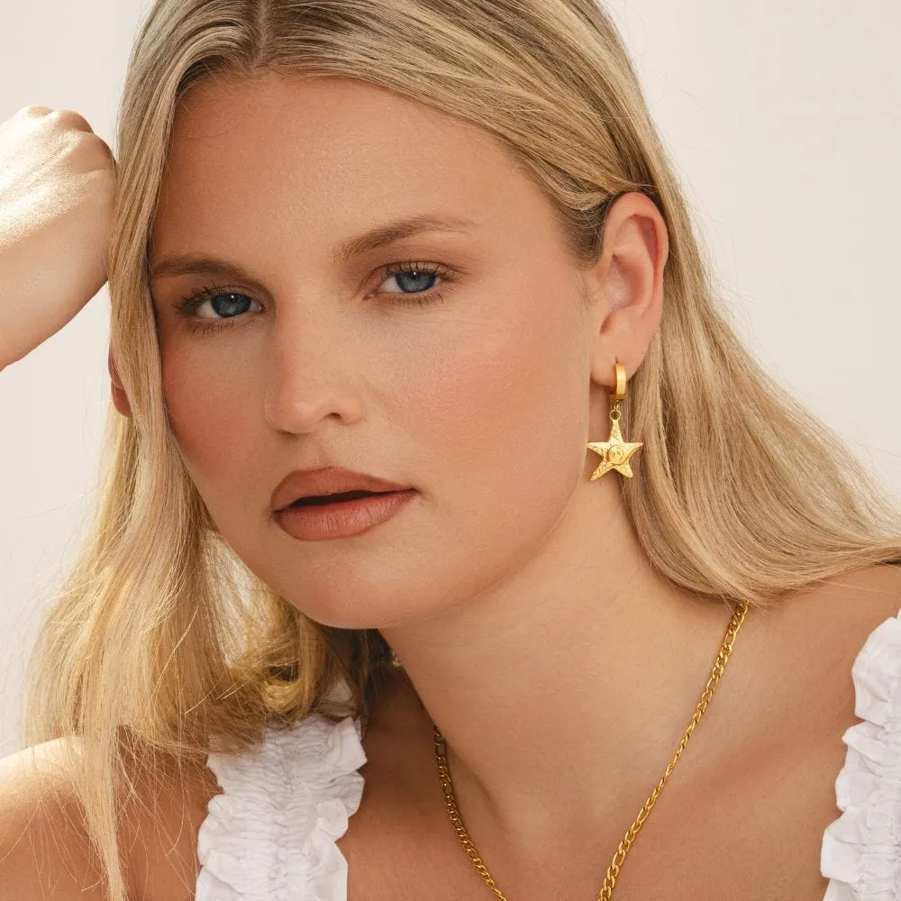 Lani Starfish Hoop Earrings