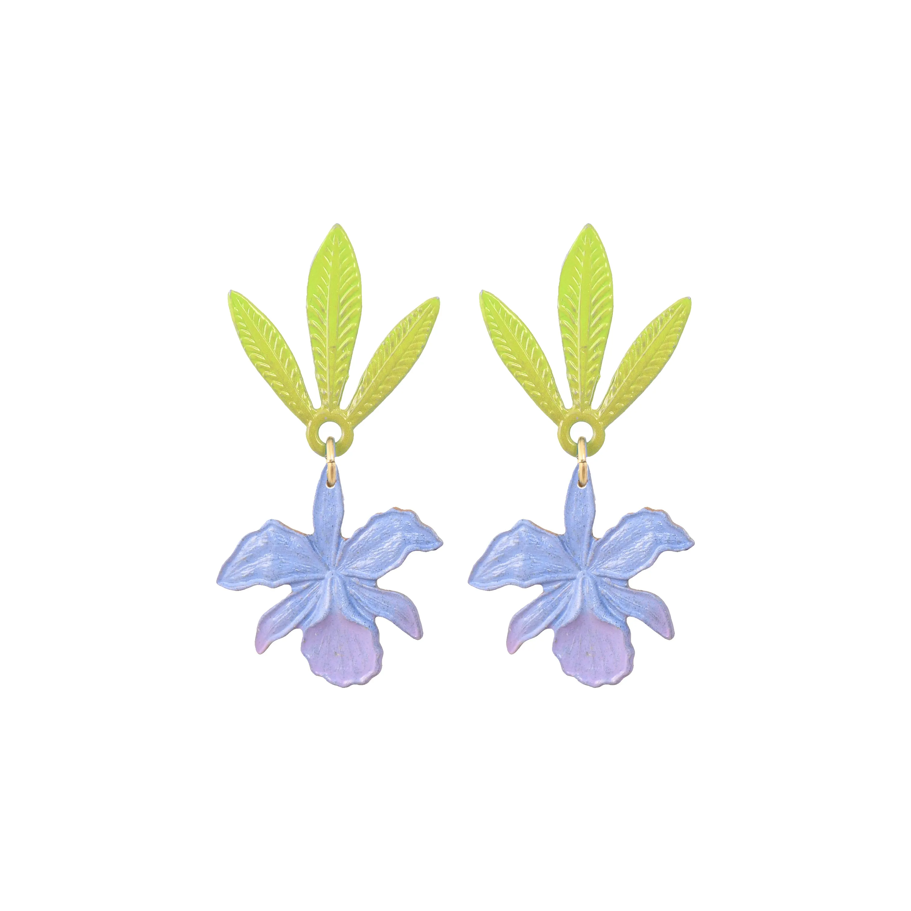 Lilac Orchid Earrings