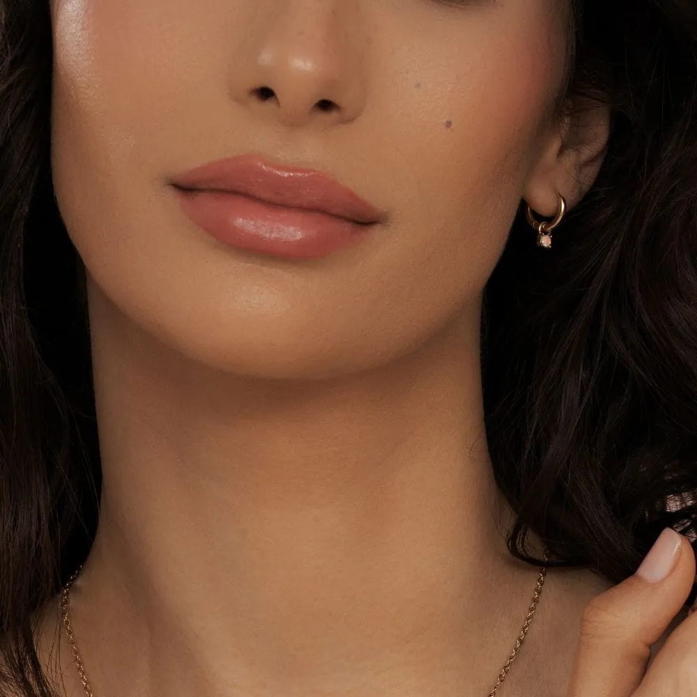 Lillian Opal Hoop Earrings