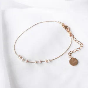 Lilo - Stainless Steel Pearl Bracelet