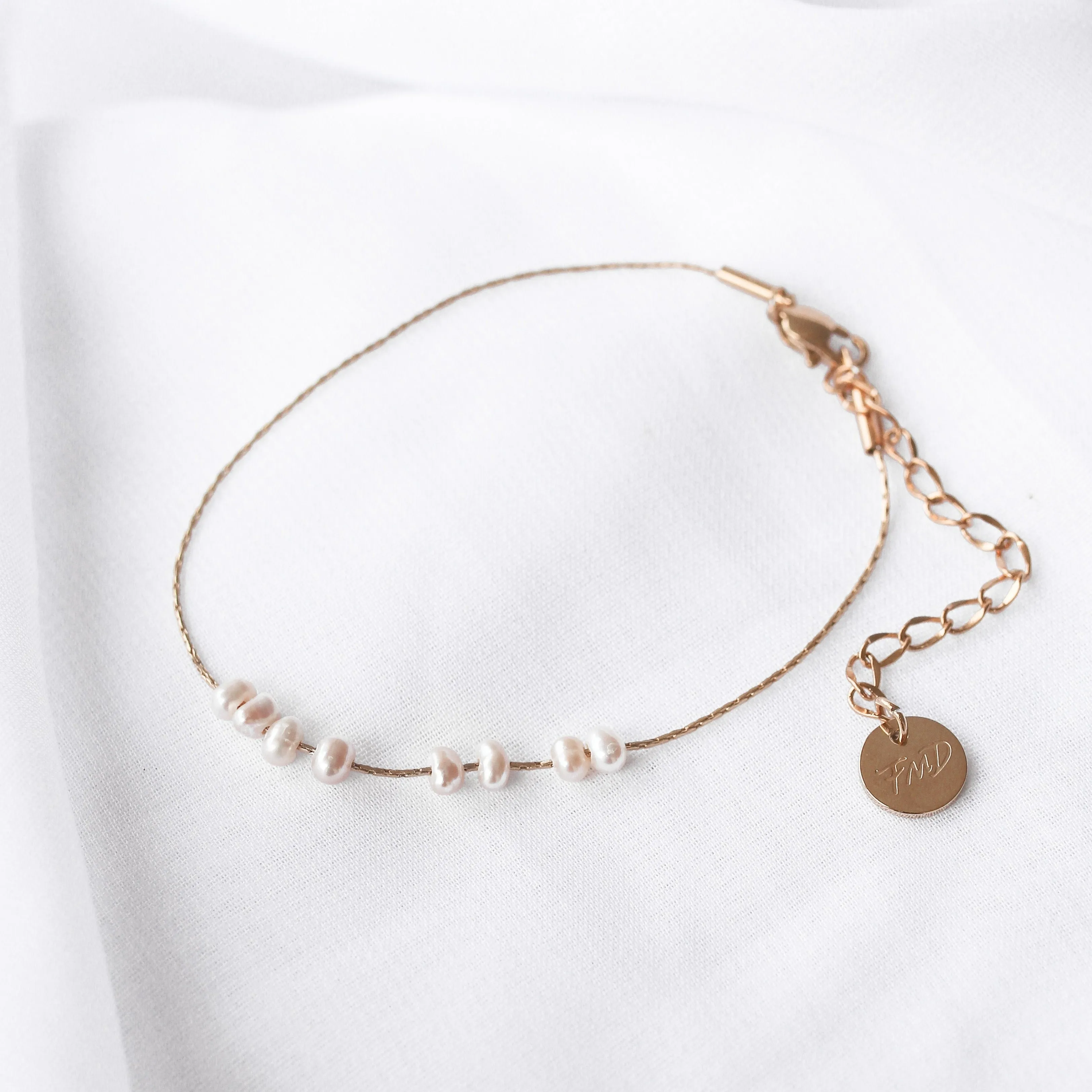 Lilo - Stainless Steel Pearl Bracelet