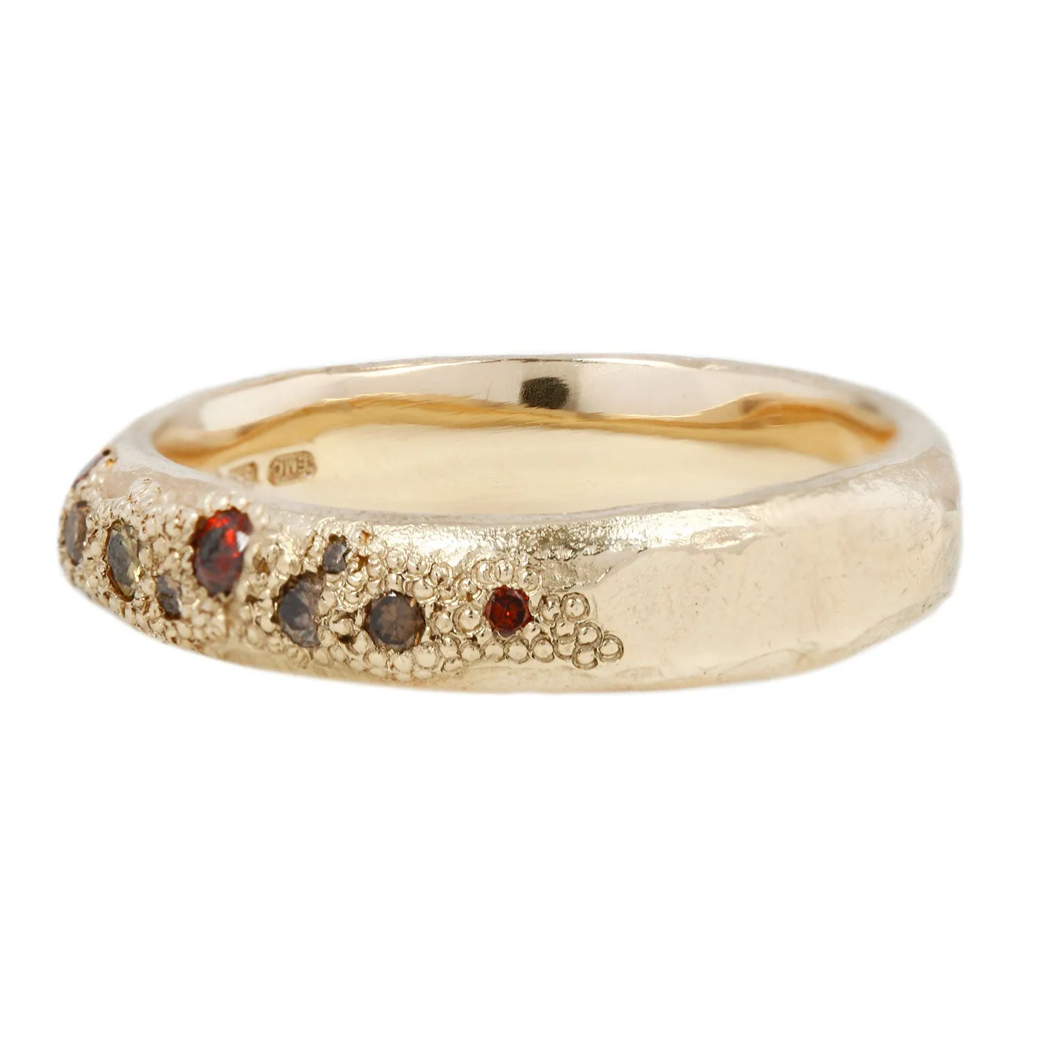 LXXVIII Cognac & Champagne Diamond Scatter Band