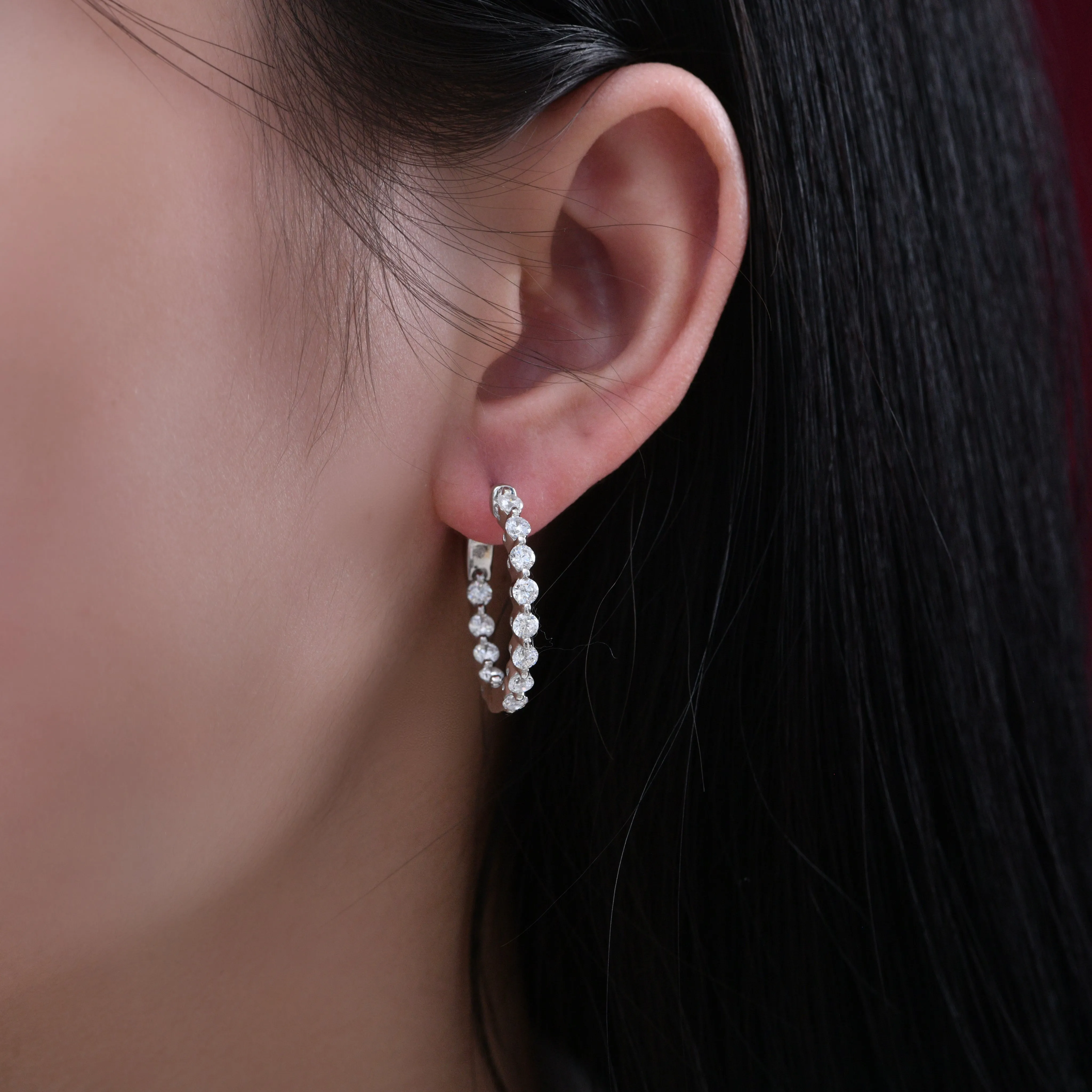 Maddie Hoops in Platinum