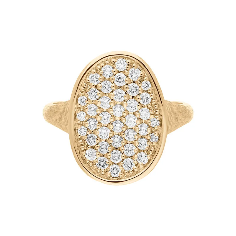 Marco Bicego Lunaria 18ct Yellow Gold 0.67ct Diamond Ring D