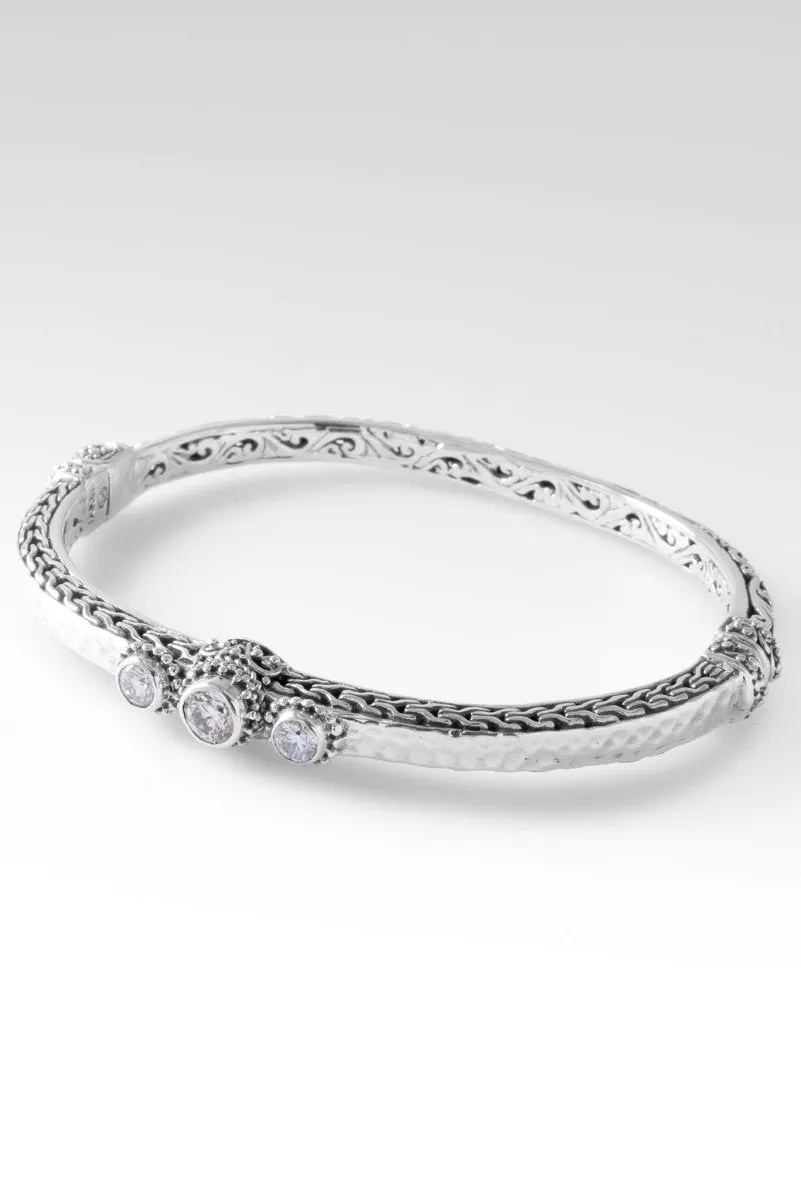 Mercy Abounds Bangle? in Moissanite