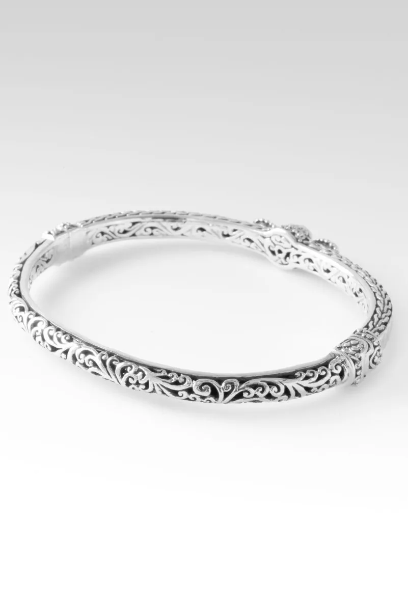 Mercy Abounds Bangle? in Moissanite