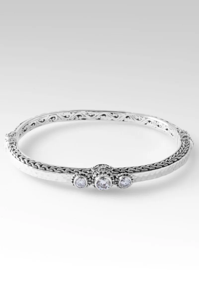 Mercy Abounds Bangle? in Moissanite