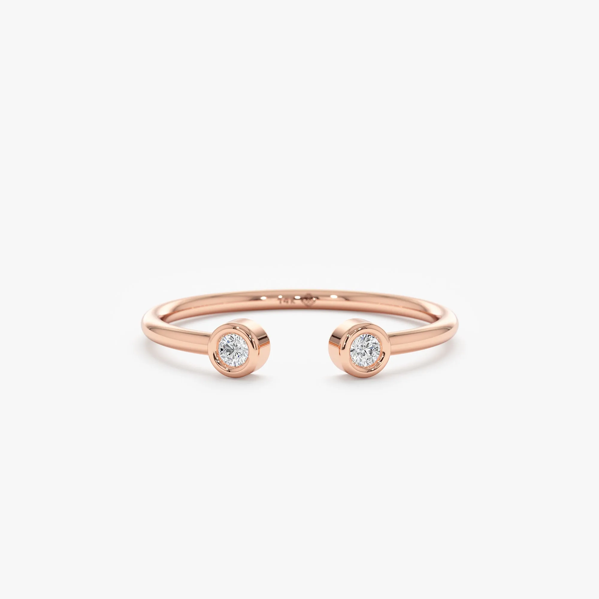 Mini Diamond Cuff Ring, Robin