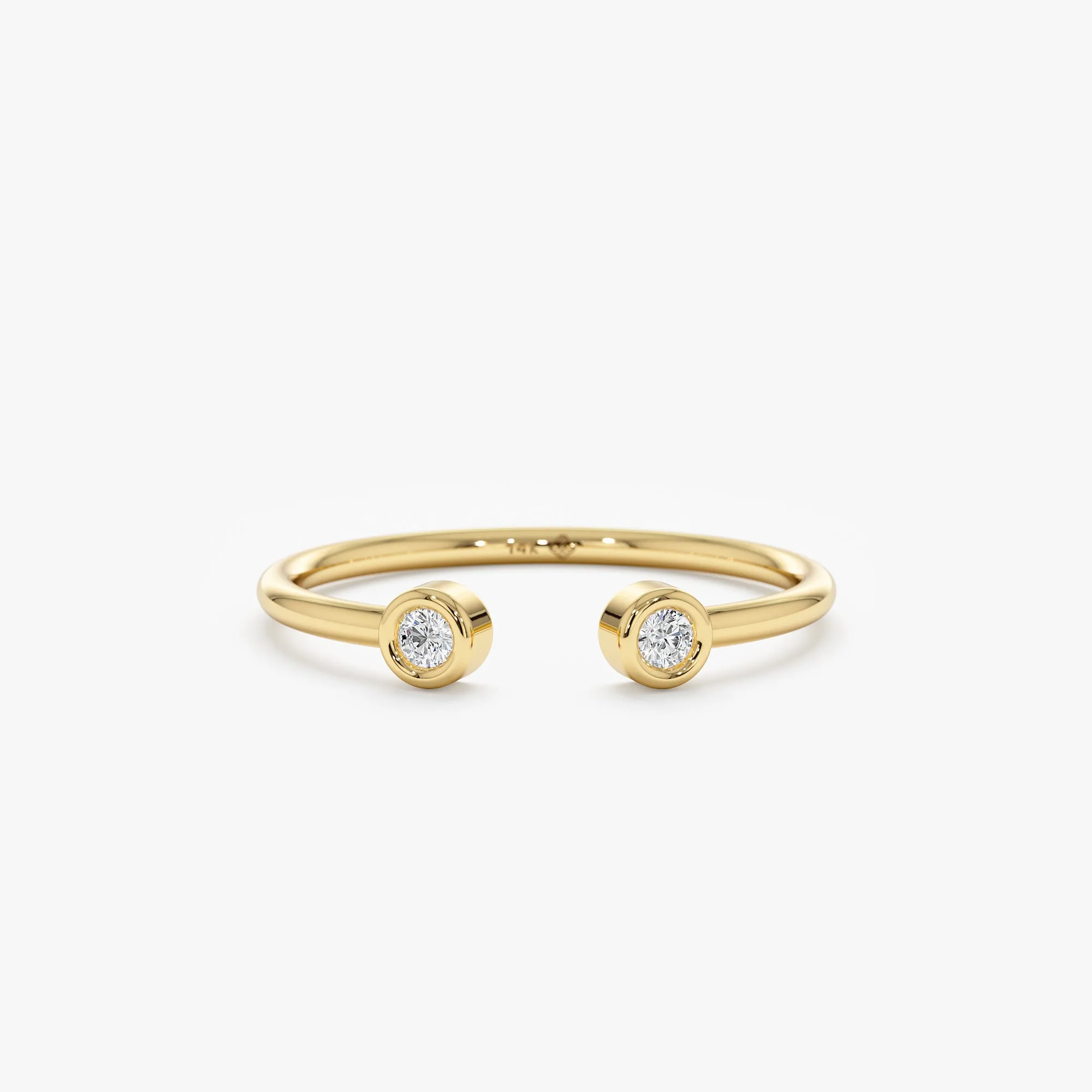 Mini Diamond Cuff Ring, Robin