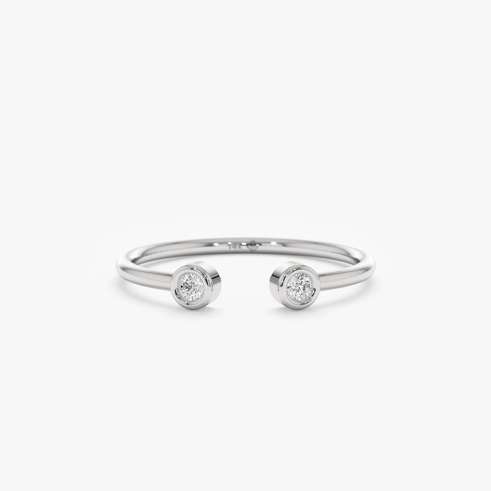 Mini Diamond Cuff Ring, Robin