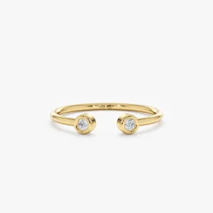 Mini Diamond Cuff Ring, Robin