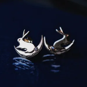 Moon Bunny Earrings