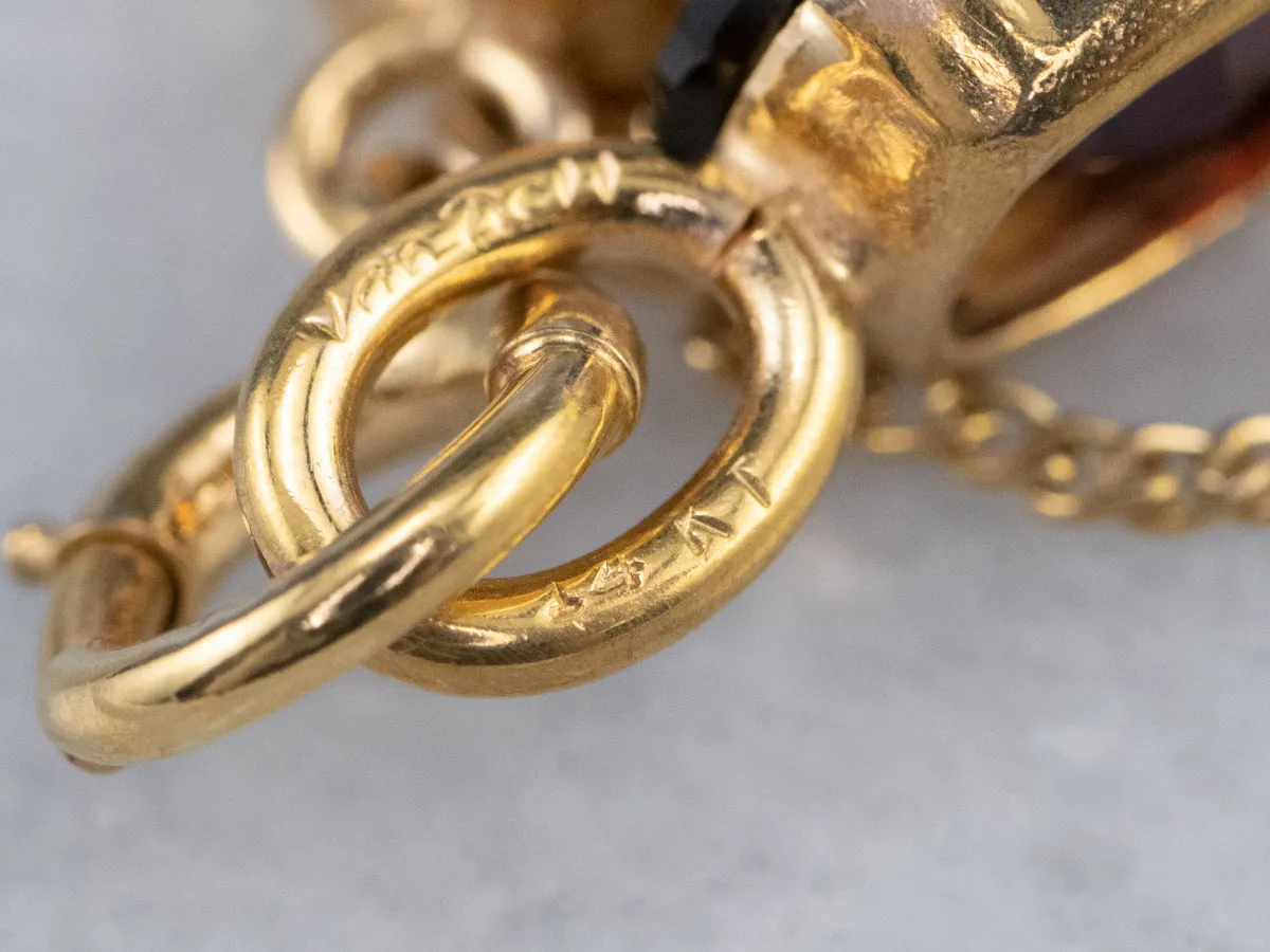 Multi Gemstone Botanical Gold Link Bracelet