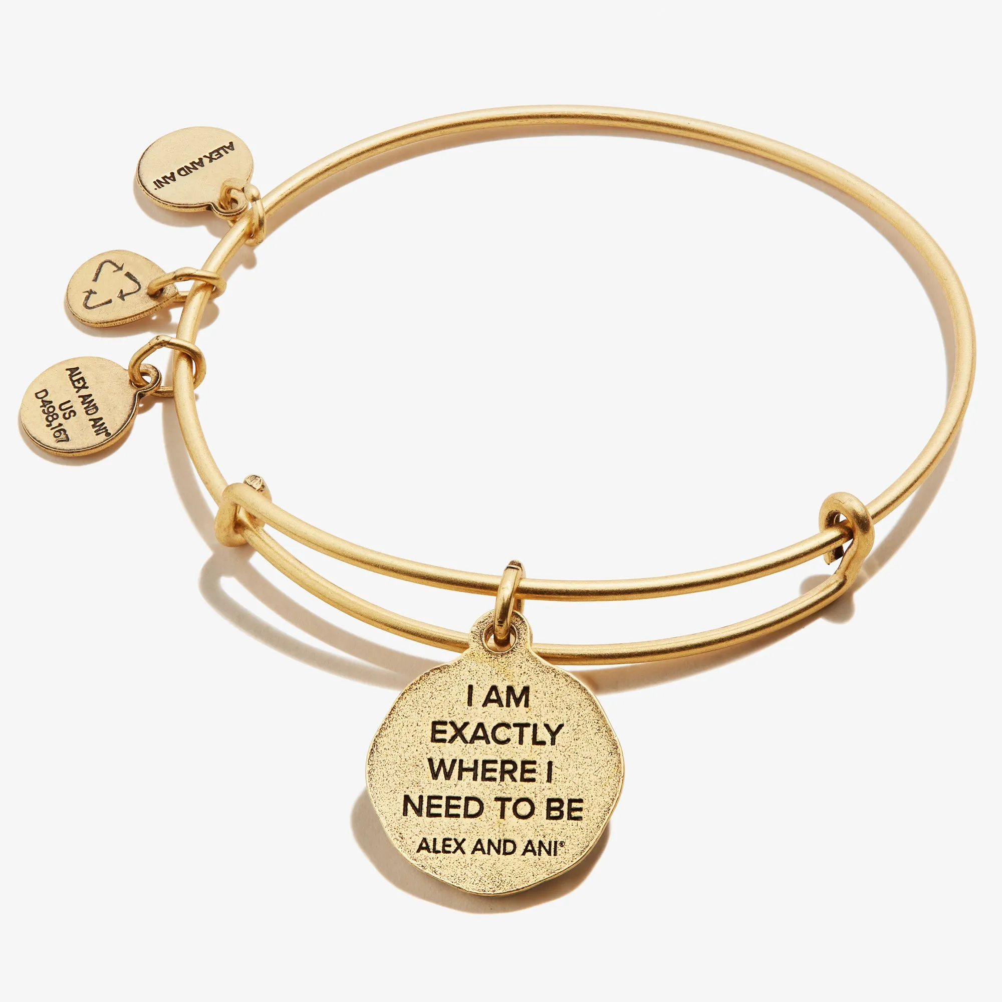 Path of Life? Embossed Charm Bangle